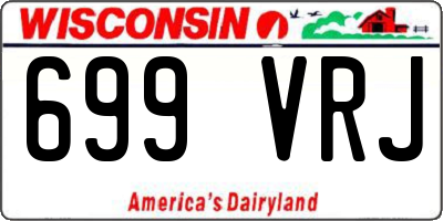 WI license plate 699VRJ