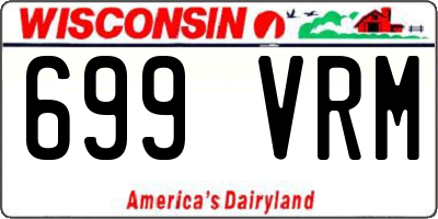 WI license plate 699VRM