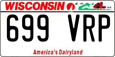WI license plate 699VRP