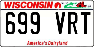 WI license plate 699VRT