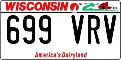 WI license plate 699VRV