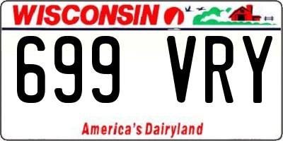WI license plate 699VRY