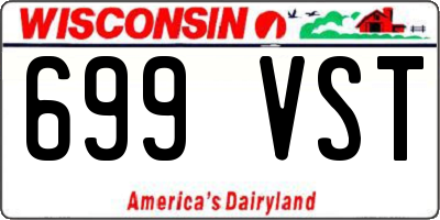 WI license plate 699VST