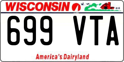 WI license plate 699VTA
