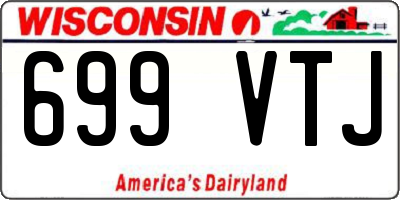 WI license plate 699VTJ