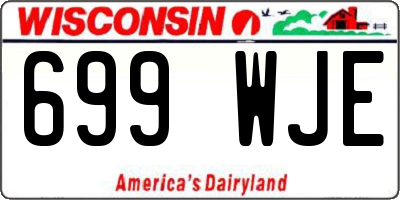 WI license plate 699WJE