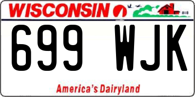 WI license plate 699WJK