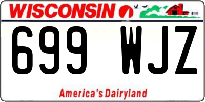WI license plate 699WJZ