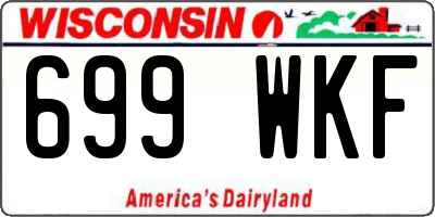WI license plate 699WKF
