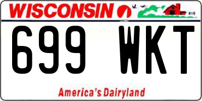 WI license plate 699WKT