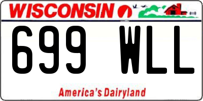 WI license plate 699WLL