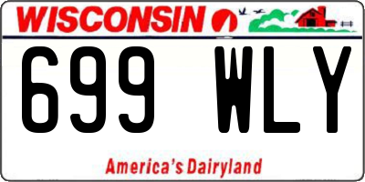 WI license plate 699WLY