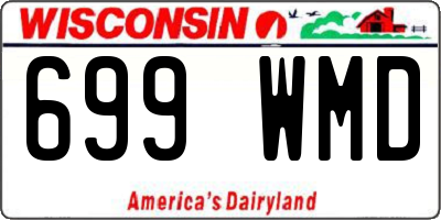 WI license plate 699WMD