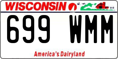 WI license plate 699WMM