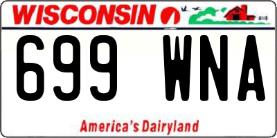 WI license plate 699WNA