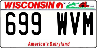 WI license plate 699WVM