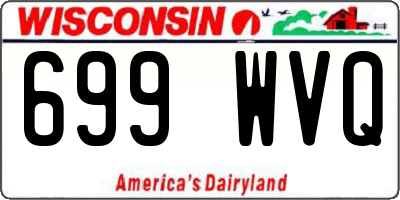 WI license plate 699WVQ