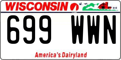WI license plate 699WWN