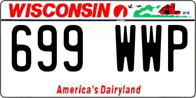 WI license plate 699WWP