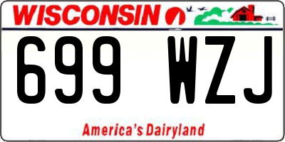 WI license plate 699WZJ