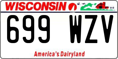 WI license plate 699WZV