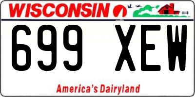 WI license plate 699XEW