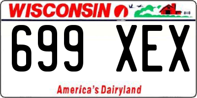WI license plate 699XEX