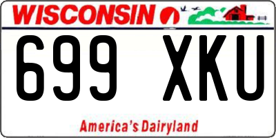 WI license plate 699XKU