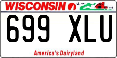 WI license plate 699XLU