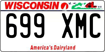 WI license plate 699XMC