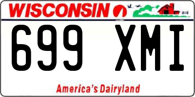 WI license plate 699XMI