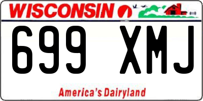 WI license plate 699XMJ