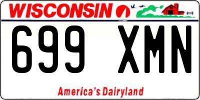 WI license plate 699XMN