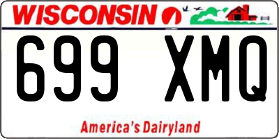 WI license plate 699XMQ