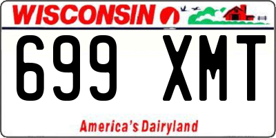 WI license plate 699XMT