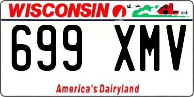 WI license plate 699XMV
