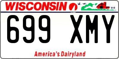 WI license plate 699XMY