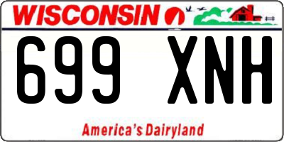 WI license plate 699XNH
