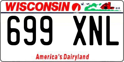 WI license plate 699XNL