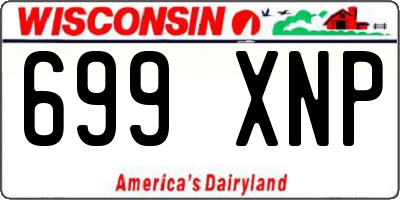 WI license plate 699XNP