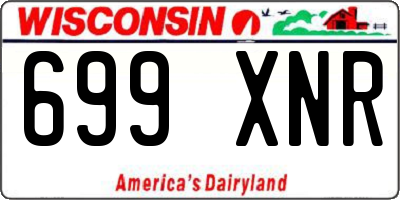 WI license plate 699XNR