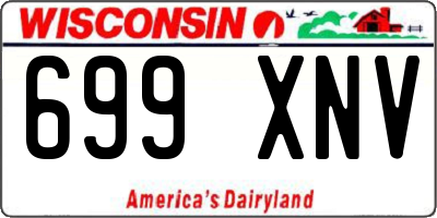 WI license plate 699XNV
