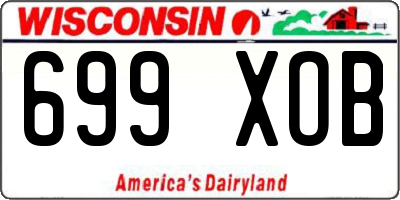 WI license plate 699XOB