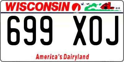WI license plate 699XOJ
