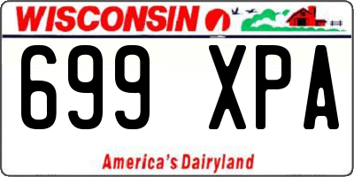 WI license plate 699XPA