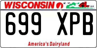 WI license plate 699XPB