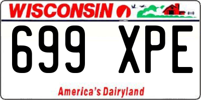 WI license plate 699XPE