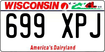 WI license plate 699XPJ