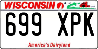 WI license plate 699XPK