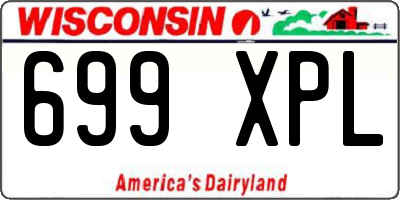 WI license plate 699XPL